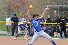 Softball vs Emerson  Wheaton College Softball vs Emerson College in game 2 of their doubleheader. - Photo by Keith Nordstrom : Wheaton, Softball